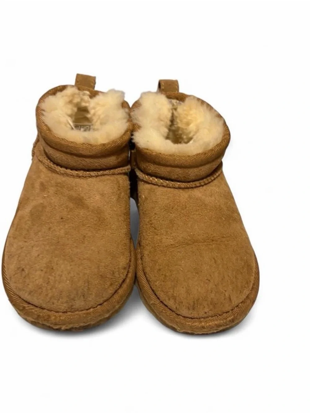 UGG Kids Chestnut Suede Shearling Booties